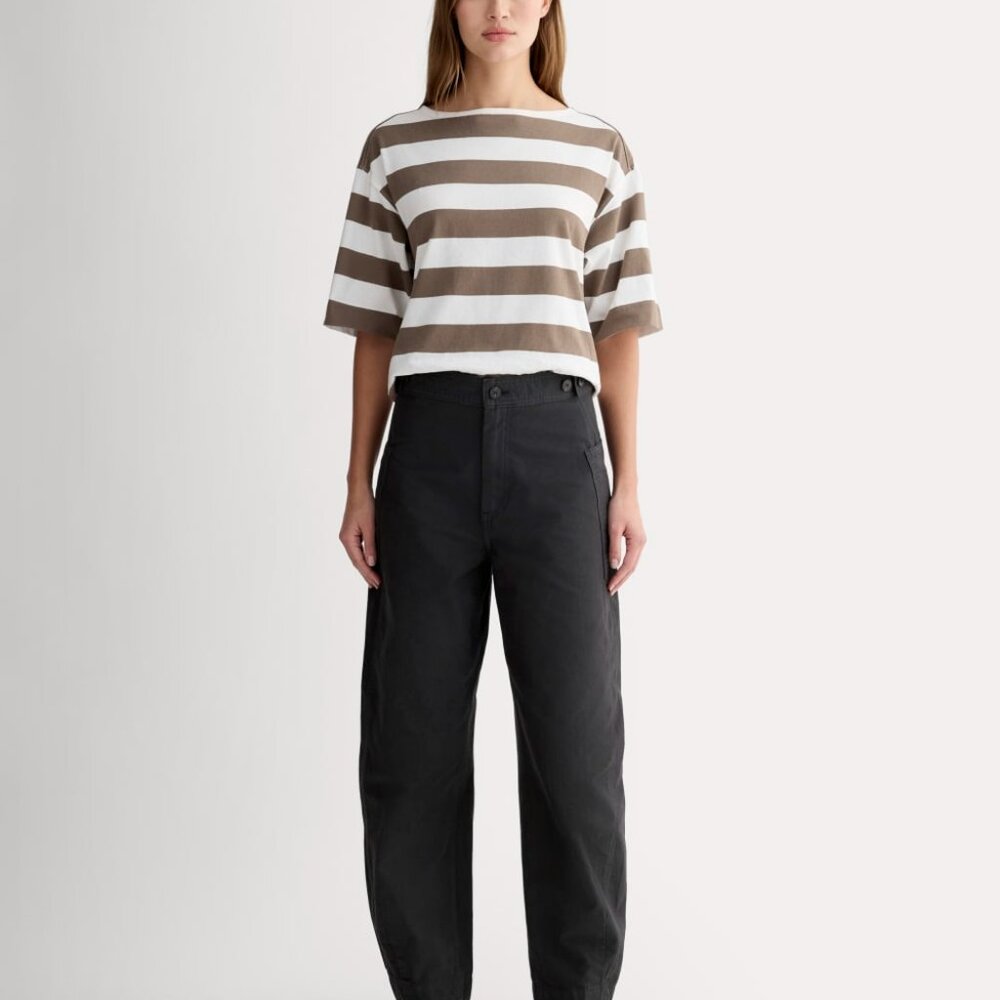 Everlane Women's Fatigue Barrel Pant in Black, Size 6, Cotton/Linen - Picture 4 of 4